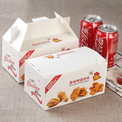 상자 후라이드치킨을 패키징하는 폴드형 버릴 수 있는 400gsm 맞춘 푸드