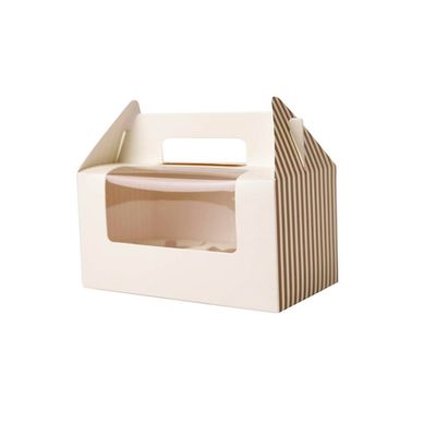 핸들 사용자 지정 색상과 재활용된 400gsm FBB 작은 케이크 상자