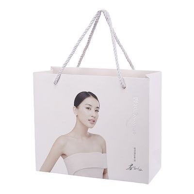 쇼핑 패키징 라미네이트된 C1S 아트페이퍼 여성용 대형 손가방 커스텀 로고