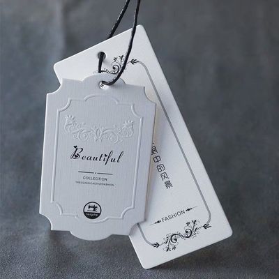 패션 접힌 의류 두께 2 밀리미터 특정 개인 앞 행 태그 디보싱