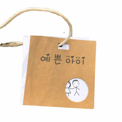 개인화된 에코 우호적 경품 크라프트지 판지는 태그 CMYK 4C를 매답니다