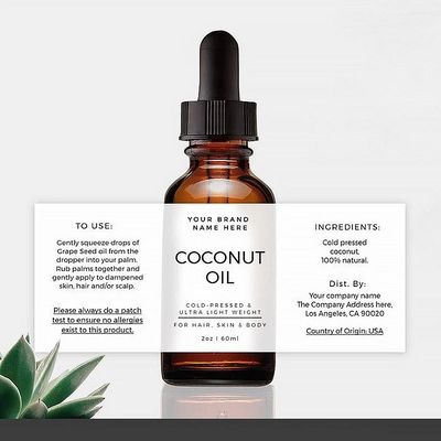 원형 비닐 무해한 커스텀 라벨 스티커 맞춘 프린팅