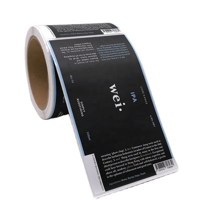 원형 비닐 무해한 커스텀 라벨 스티커 맞춘 프린팅